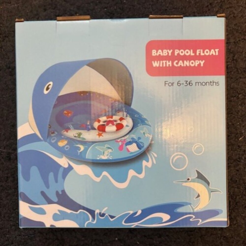Baby Pool Float with Canopy